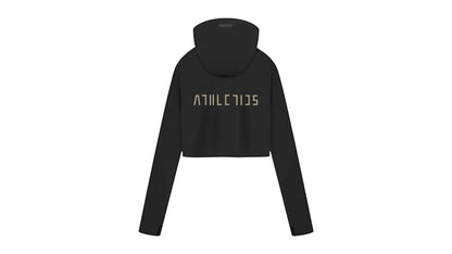 adidas x Fear of God Athletics Women's Crop Pullover Hoodie Black