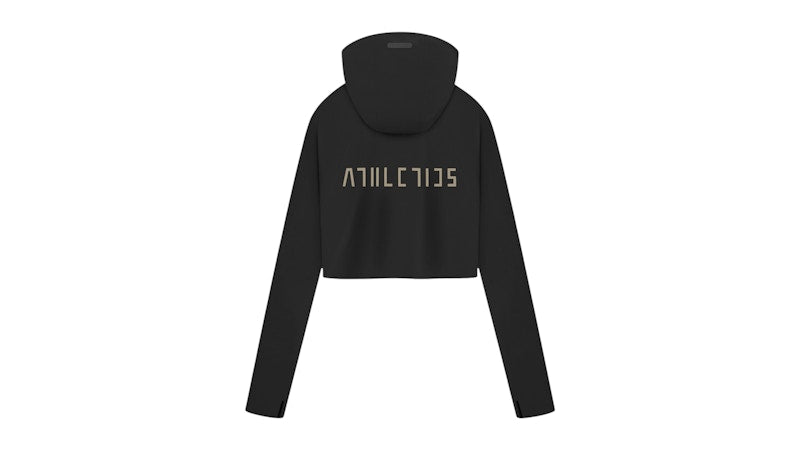 adidas x Fear of God Athletics Women's Crop Pullover Hoodie Black