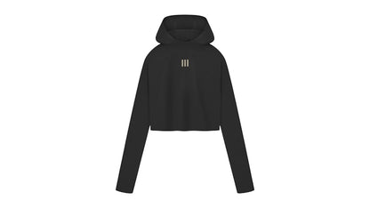 adidas x Fear of God Athletics Women's Crop Pullover Hoodie Black