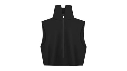 adidas x Fear of God Athletics Women's High Neck Crop Top Black