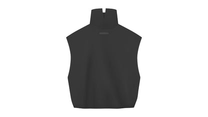 adidas x Fear of God Athletics Women's Suede Fleece Muscle Mock Neck Sleeveless T-Shirt Black