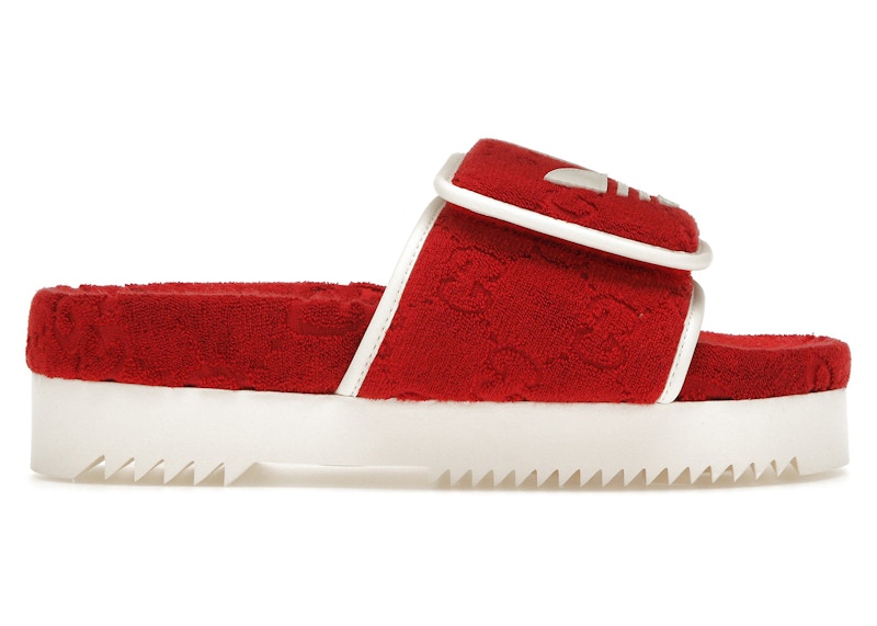 adidas x Gucci Monogram Slide Red