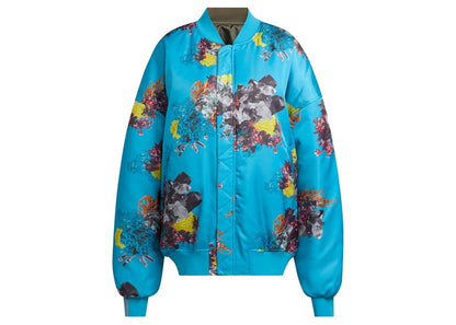 adidas x Ivy Park Satin Bomber Jacket Blue/Medium Dark Khaki