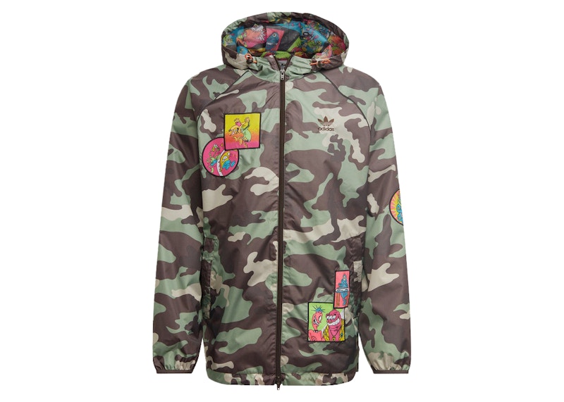 adidas x Jeremy Scott Windbreaker Jacket Camo