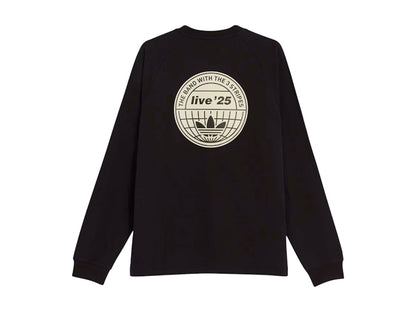 adidas x Oasis Tour 3-Stripes Longsleeve Tee Black