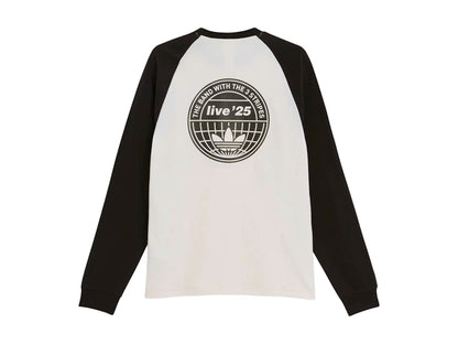 adidas x Oasis Tour 3-Stripes Longsleeve Tee Cream White