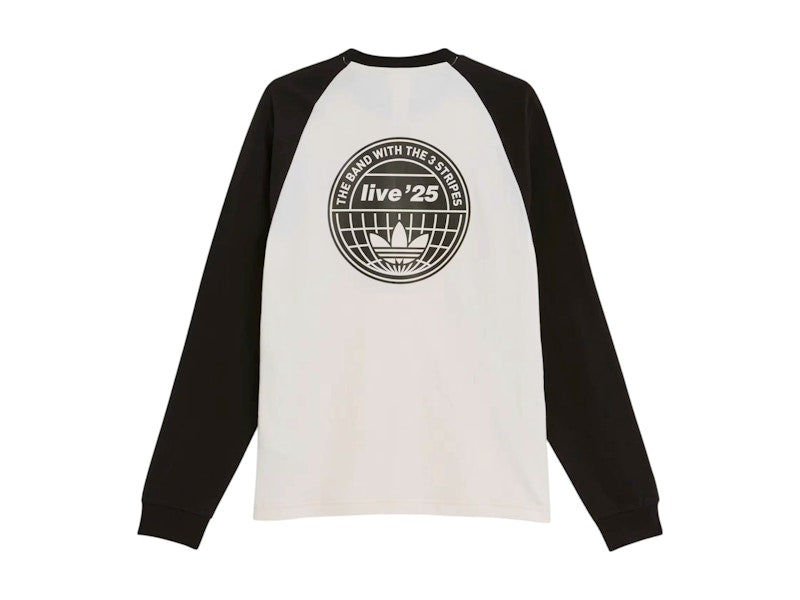 adidas x Oasis Tour 3-Stripes Longsleeve Tee Cream White