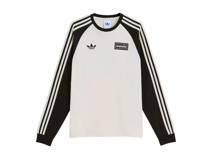 adidas x Oasis Tour 3-Stripes Longsleeve Tee Cream White