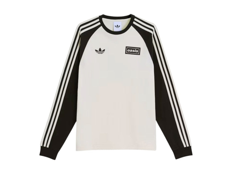 adidas x Oasis Tour 3-Stripes Longsleeve Tee Cream White