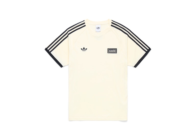 adidas x Oasis Tour 3-Stripes T-Shirt Cream White