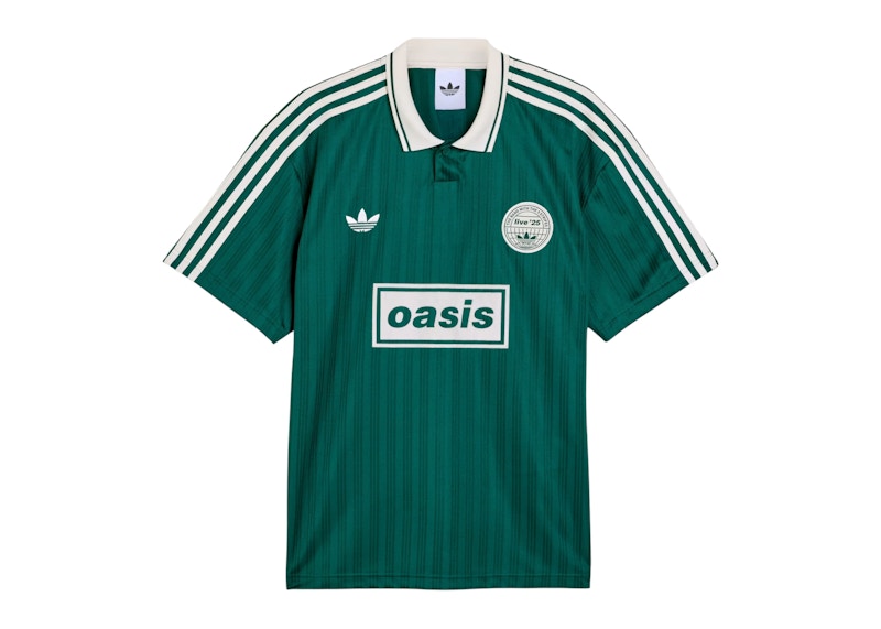 adidas x Oasis Tour Jacquard Jersey Collegiate Green/Cream White