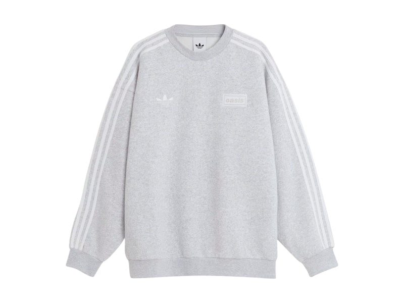 adidas x Oasis Tour Oversized Crew Light Grey Heather