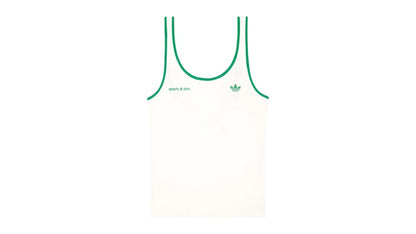 adidas x Sporty & Rich Ribbed Tank Off White/Court Green