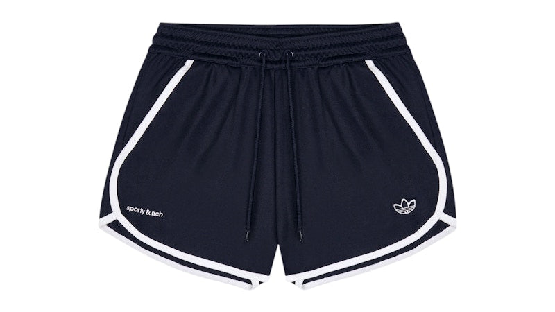 adidas x Sporty & Rich Track Short (SS25) Navy/White