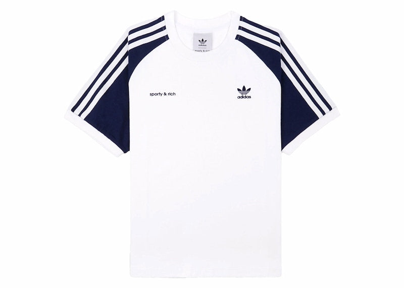 adidas x Sporty & Rich Two Tone Ringer Tee White/Navy