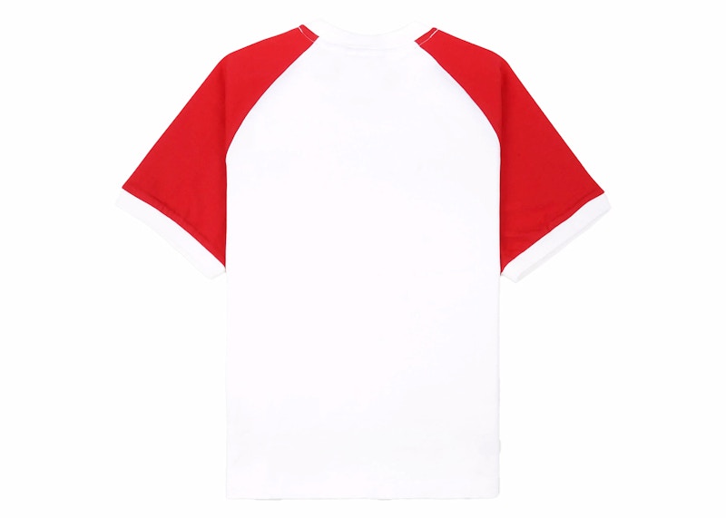 adidas x Sporty & Rich Two Tone Ringer Tee White/Sports Red