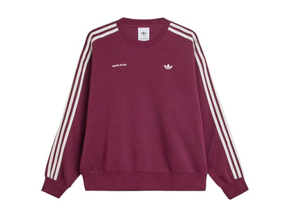 adidas x Sporty & Rich Women's Sweatshirt Maroon