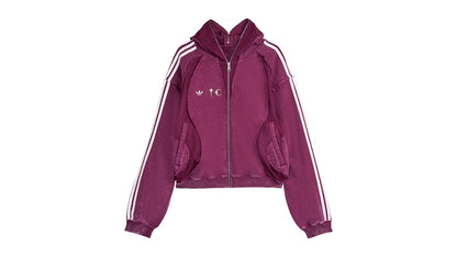 adidas x Thug Club Teamgeist Hooded Zip Up Maroon