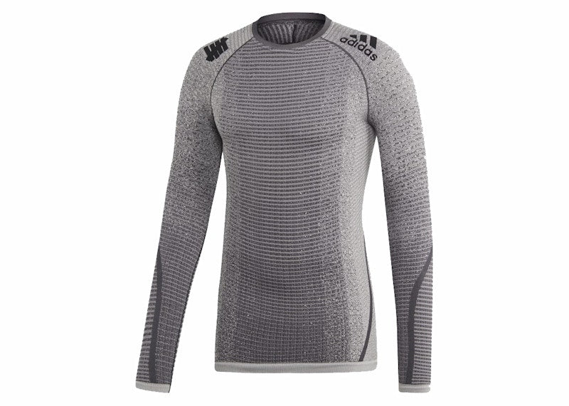 adidas x Undefeated Alphaskin Tech Heat Tee Gray/Solid Gray/Utility Black