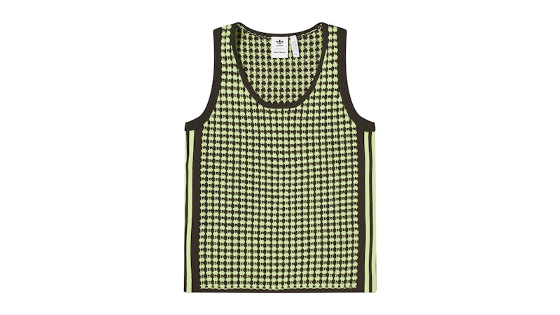 adidas x Wales Bonner Crochet Vest Semi Frozen Yellow/Night Brown