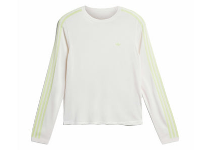 adidas x Wales Bonner Knit Long Sleeve Tee Chalk White/Semi Frozen Yellow