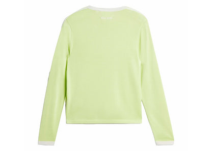 adidas x Wales Bonner Knit Long Sleeve Tee Semi Frozen Yellow/Chalk White