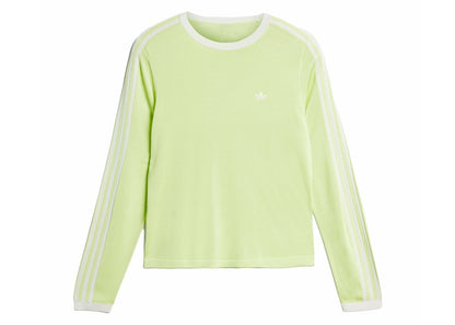 adidas x Wales Bonner Knit Long Sleeve Tee Semi Frozen Yellow/Chalk White