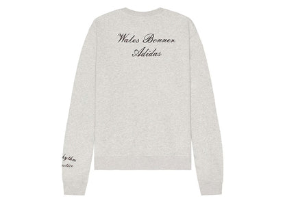 adidas x Wales Bonner L/S Crew Sweatshirt Heather Grey