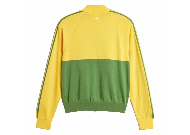 adidas x Wales Bonner Nylon Knit Track Top Bold Gold/Crew Green