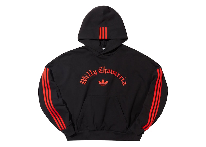 adidas x Willy Chavarria WC Fleece Hoodie Black/Red