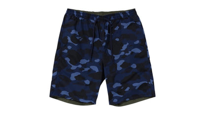 BAPE Color Camo Shark Reversible Shorts Navy Olive