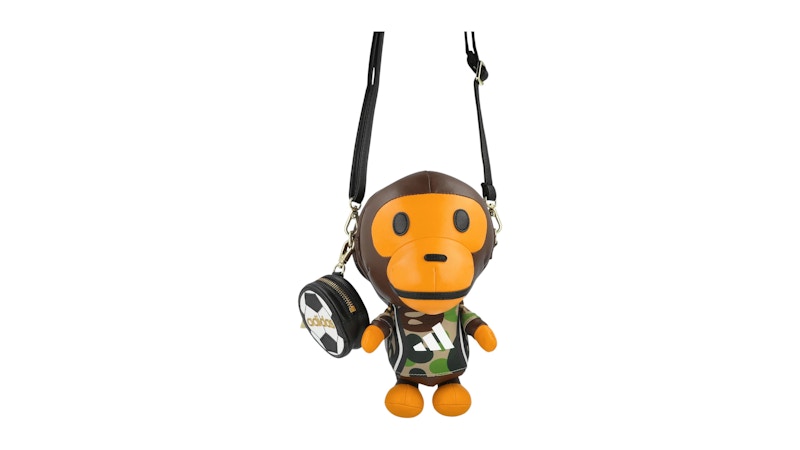 BAPE x adidas Baby Milo Shoulder Bag Brown