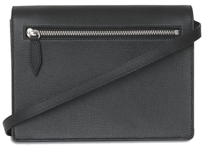 Burberry Small Vintage Check and Leather Crossbody Bag Black