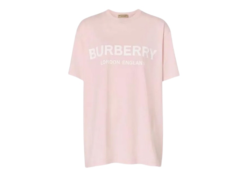 Burberry Women's Logo Print T-shirt Pink/White
