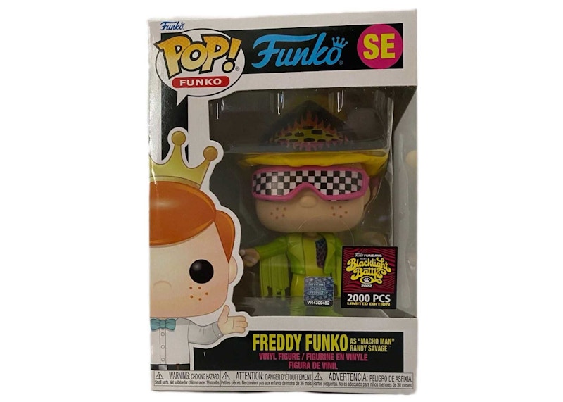 Funko Pop! Fundays Blacklight Battle Freddy Funko As "Macho Man" Randy Savage SE (LE 2000)