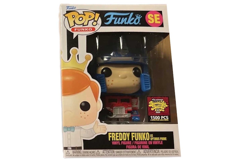 Funko Pop! Fundays Blacklight Battle Freddy Funko As Optimus Prime (White Box) SE (LE 1500)
