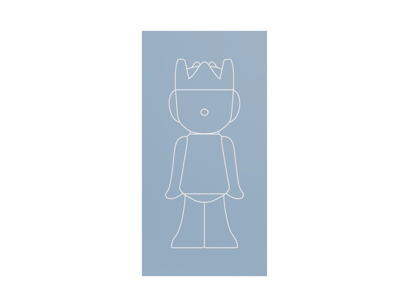 ghostwrite “Schrödinger's ghost: Winter Blue” 400% 2025 (Edition of 100)