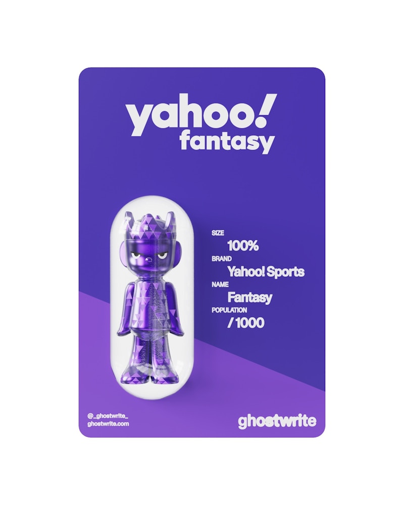 ghostwrite x Yahoo “Fantasy” 100% 2025 (Edition of 1000)