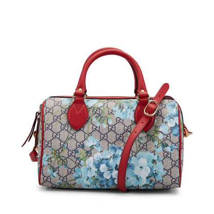 Gucci Boston GG Supreme Blooms Small Blue/Red