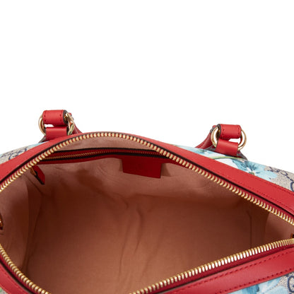 Gucci Boston GG Supreme Blooms Small Blue/Red