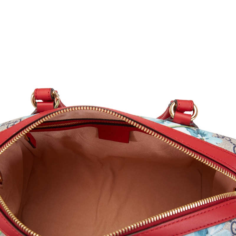 Gucci Boston GG Supreme Blooms Small Blue/Red