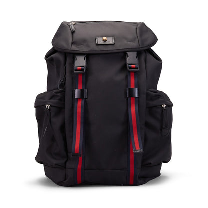 Gucci Techno Backpack Web Drawstring Black