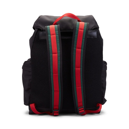 Gucci Techno Backpack Web Drawstring Black