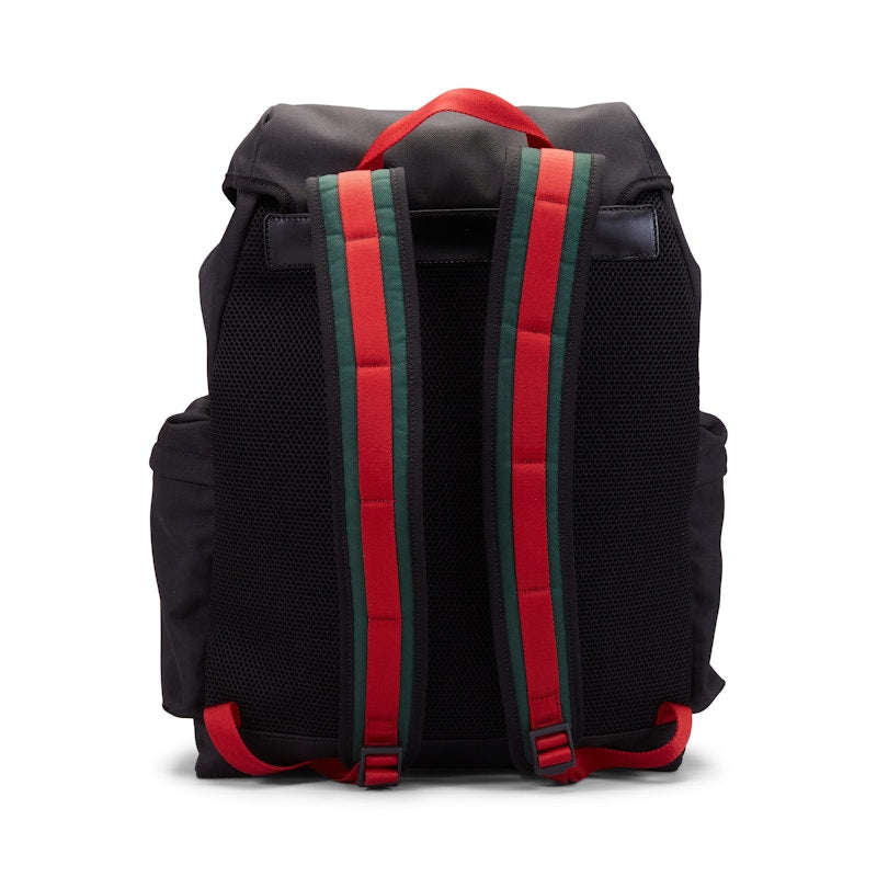 Gucci Techno Backpack Web Drawstring Black