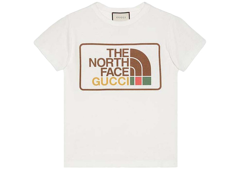 Gucci x The North Face Print Cotton T-shirt Beige