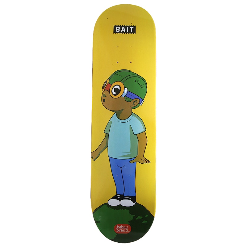 Hebru Brantley x BAIT Fly Boy Skateboard Deck Yellow