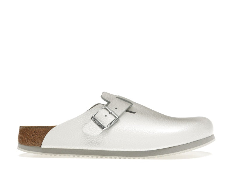 Birkenstock Boston Super Grip Leather White