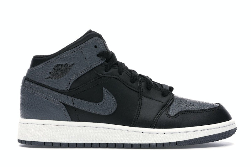 Jordan 1 Mid Black Dark Grey (GS)