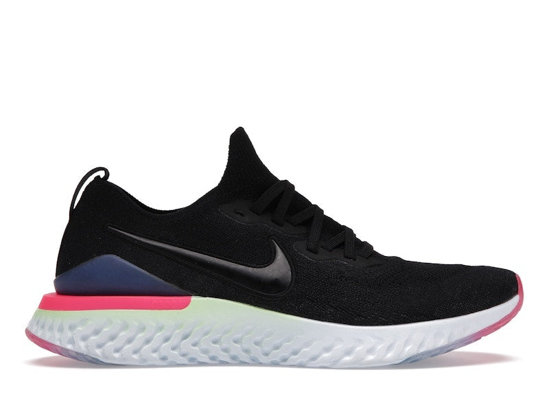 Nike Epic React Flyknit 2 Black Sapphire Hyper Pink