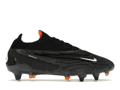 Nike Gripknit Phantom GX Elite SG-Pro Anti-Clog Traction Black Dark Smoke Grey Total Orange
